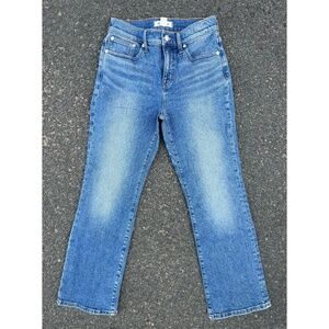 Madewell Mid Rise Kick Out Crop Jeans